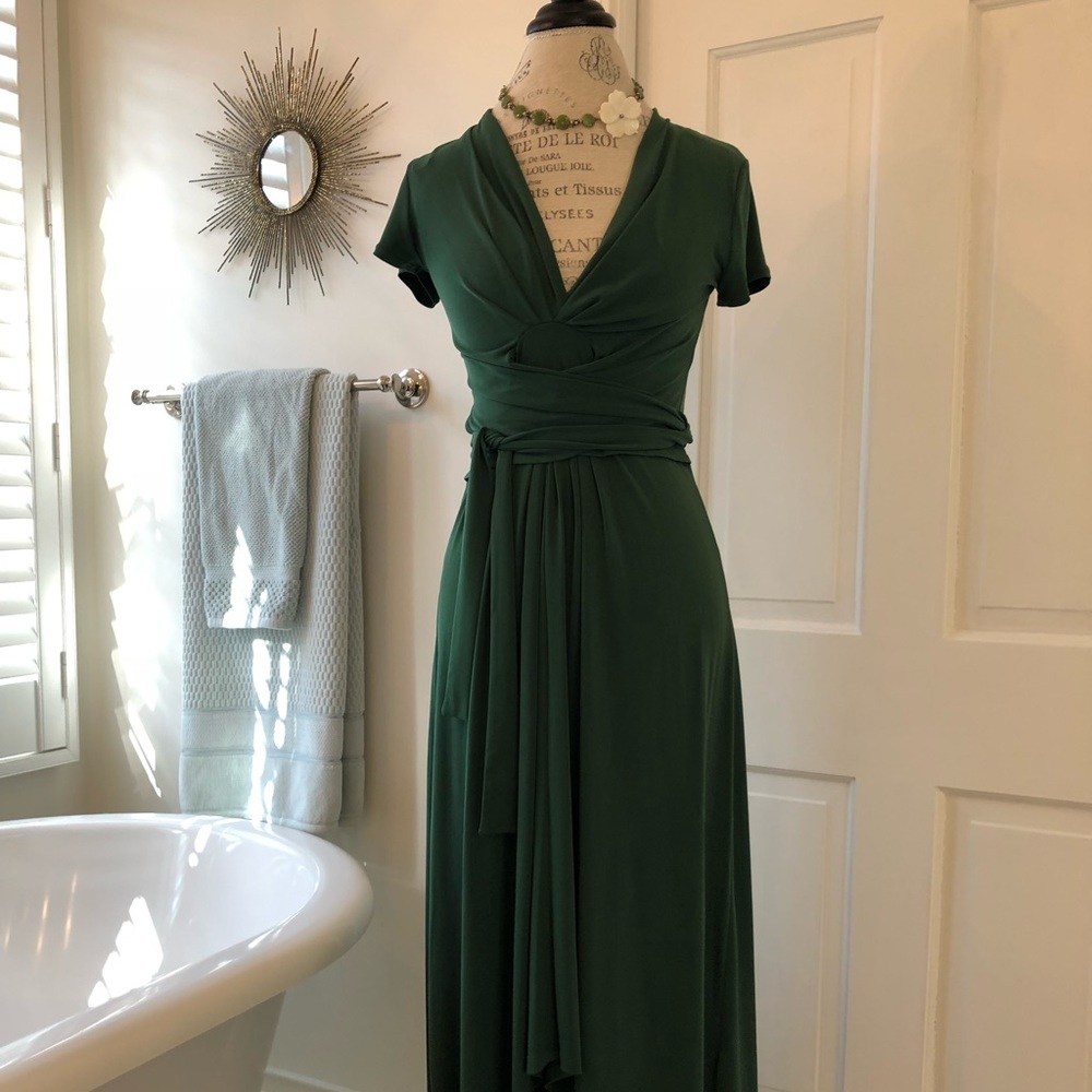 Michael Kors Green Maxi  Dress